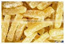snack food, dried ginger slice, bar and dice