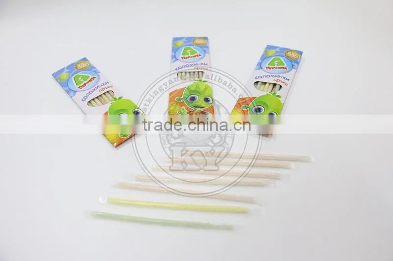 Plastic Tube Fruity Mini Ball Hard Sugar Straw Candy