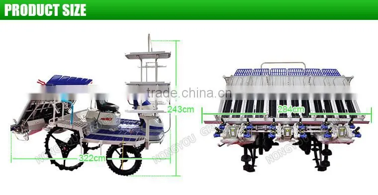 Nursery Plants Customizable Riding Type Agriculture Paddy Planting Rice Planter Machine 2Z-6B2