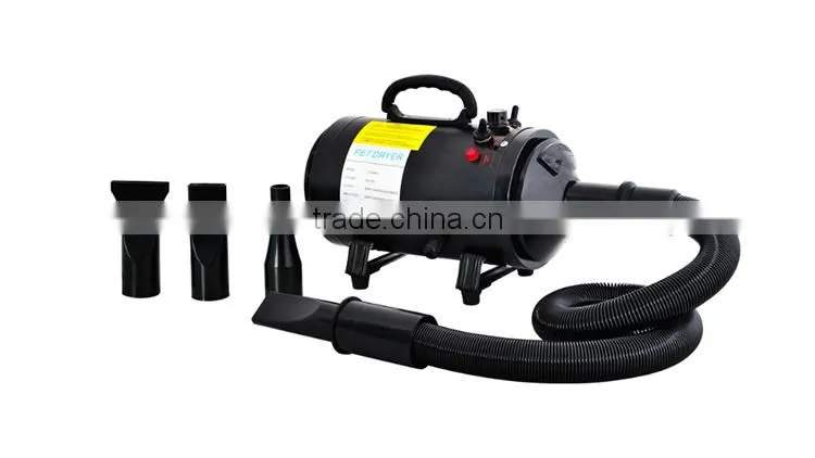 Adjustable speed and temperature high speed blowing wall mounted pet dryer