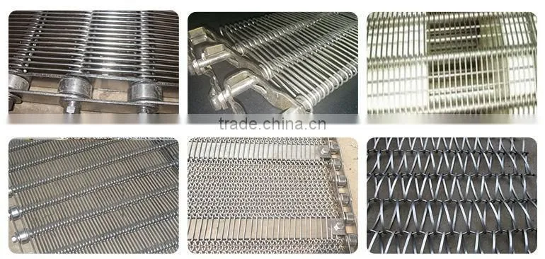 SGS Approvaled Different Open Mesh Size 304 Stainless Steel Metal Mesh Conveyor Belt