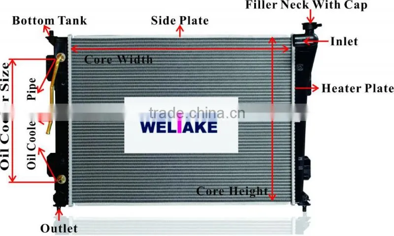 Auto Radiator Aluminum Core for Mercedes-Benz 6015006803