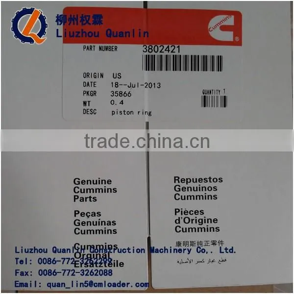 SP107380 PISTON RING 6BT5.9 3802421 CHINA C 6BT5.9 ENGINGE SPARE PARTS