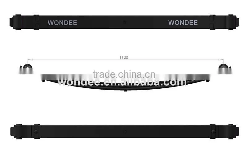 ISF31 Double Eye Pick-up Truck Trailer Rear Leaf Spring