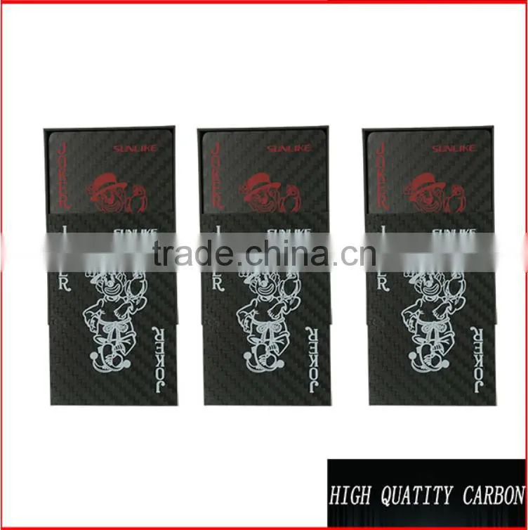 Hot style product wholesale 3k carbon fiber poker ,3k carbon fiber playing card,standard 52 card deck