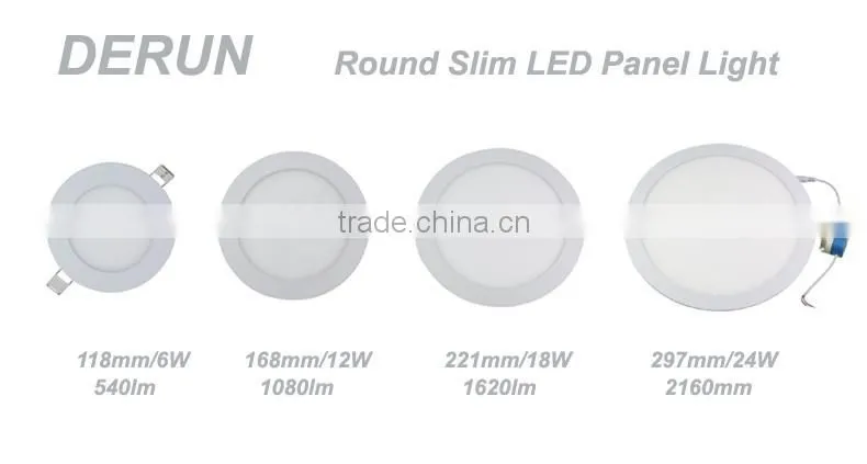 Round thin led panel light 9w 810lm 145mm Aluminum Alloy led ceiling light wholesale from China