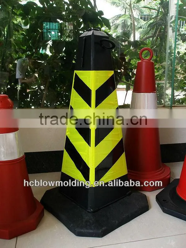 OEM Blow Molding HDPE Plastic 75cm Traffic Cone /Road Cone reflecting road cone