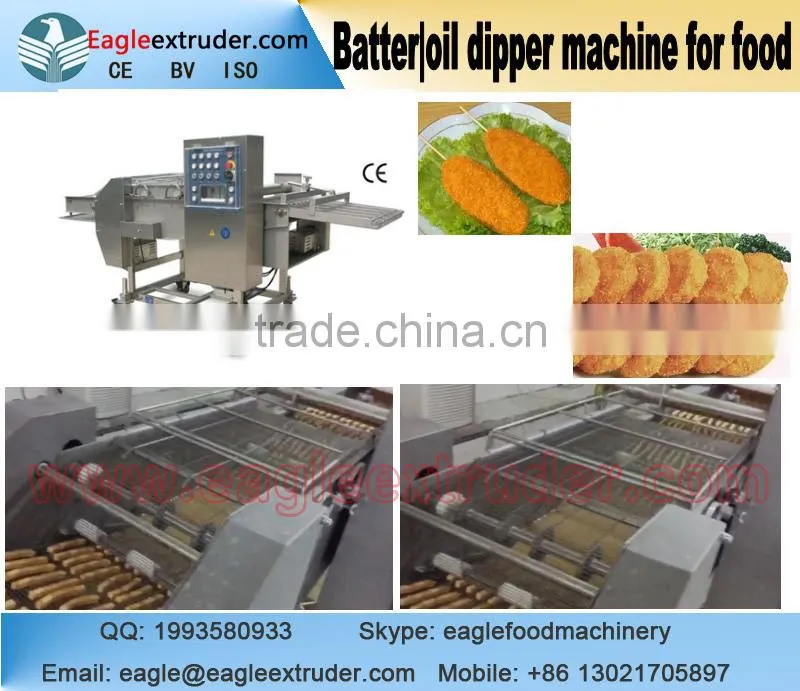 Jinan Eagle slurry | liquid | oil bath dipper machine for meat empura patty battering and snacks| bread | cake