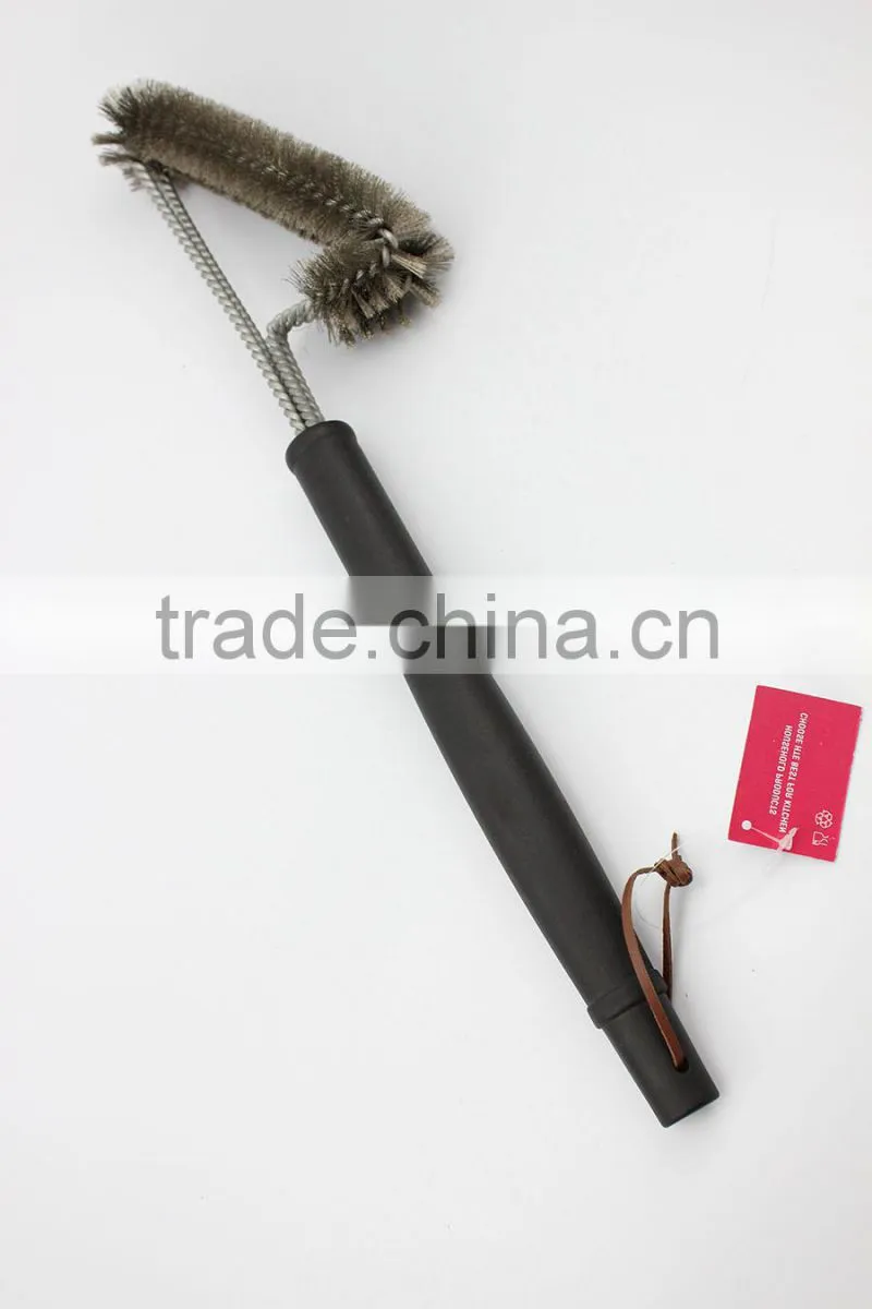 0400007 High quality steel wire cleaning brush,BBQ brush
