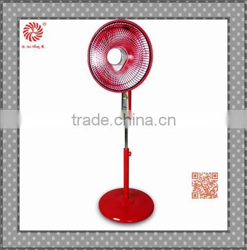 2014 new design stand fan shaped Oscillating 1000w Halogen Heater