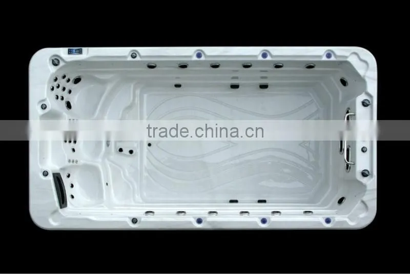 2015 Top 4m long swim spa Supplier in Shenzhen with CE&SAA and Best Price for Swimming