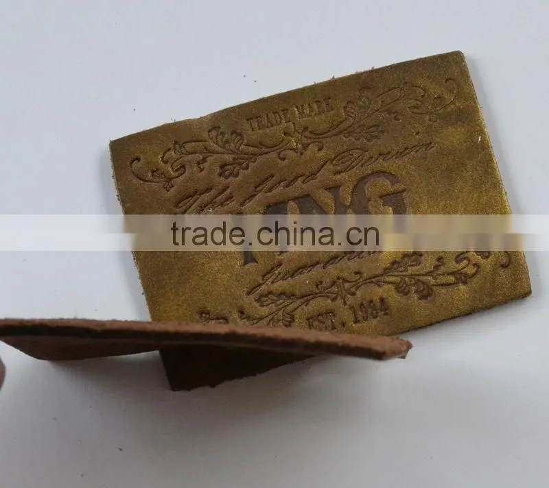 Custom pu leather label