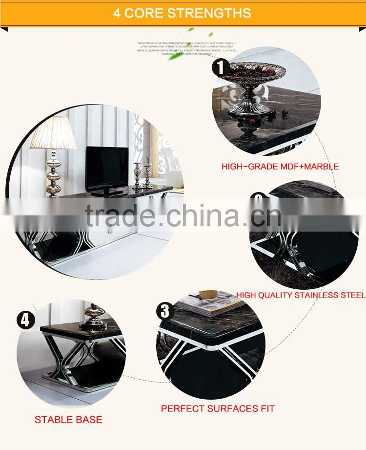 E358 High Quality Living Room New Model TV Cabinet with Showcase