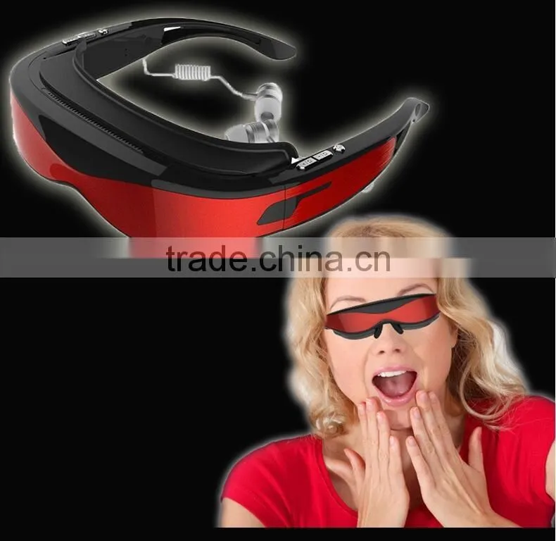 Newest 3D video glasses super hd 1080P VR glasses HD 3d plug card video player