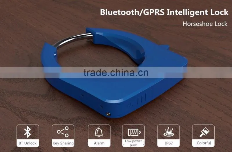 Intelligent Bluetooth Mobile Control Anti-theft Lock With Alarm, Smart Bicycle Horseshoe Lock Aluminum Alloy Waterproof