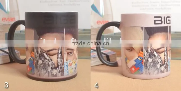 11oz ceramic magic mug,color changing mug with lovely design