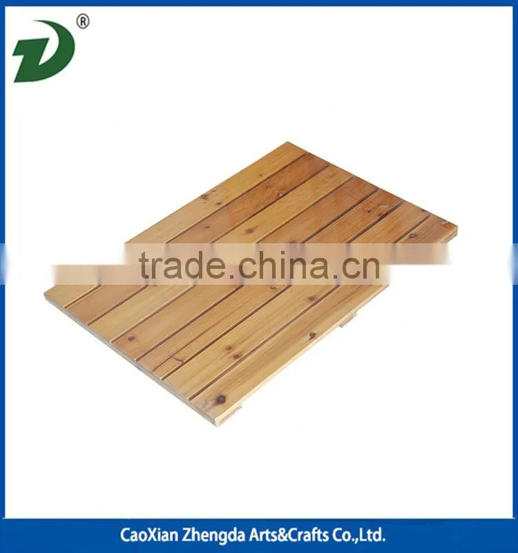 2016 New Design Anti Slip Wood Shower Mat