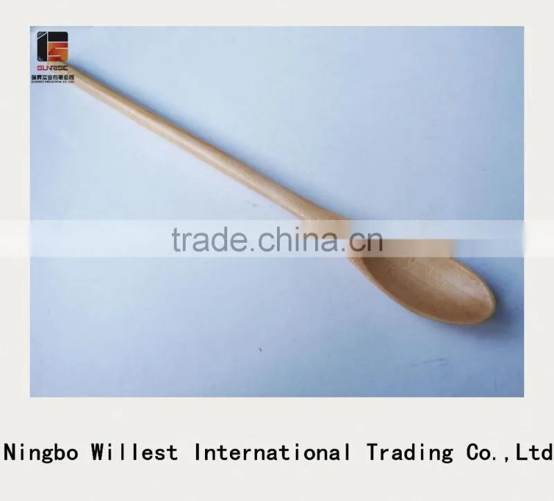 Friendly wood spoon, salt or honey or spice kitchen spoons