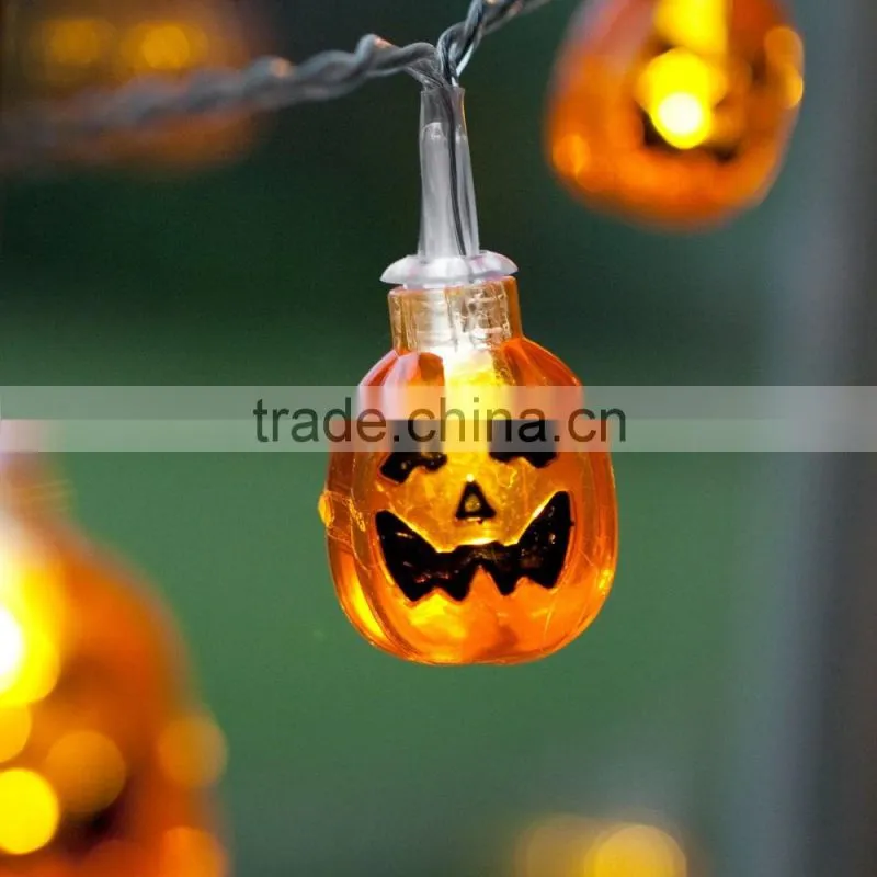 10 Halloween Pumpkin Battery Operated LED Fairy Lights