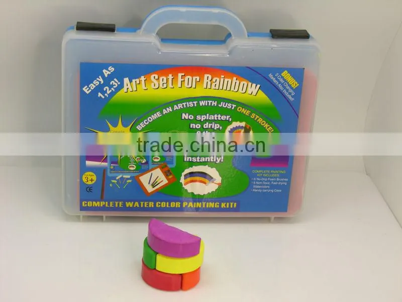 2016 new WATER COLOR RAINBOW ART SET, DIY RANBOW ART SET, WATER COLOR PAINTING