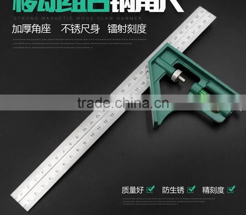 Berrylion 300mm High Grade Stainless Steel Combination Square Rulers