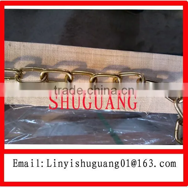G30 Electric Galvanized Golden Link Chain,Zinc Plated Yellow Link Chain