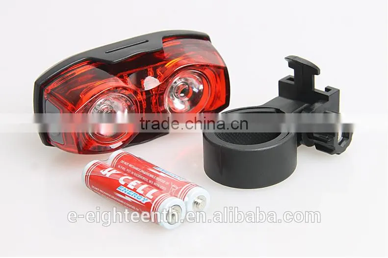 2016 new 2 led bicycle decorative Safety Back Rear Tail Flashing Light