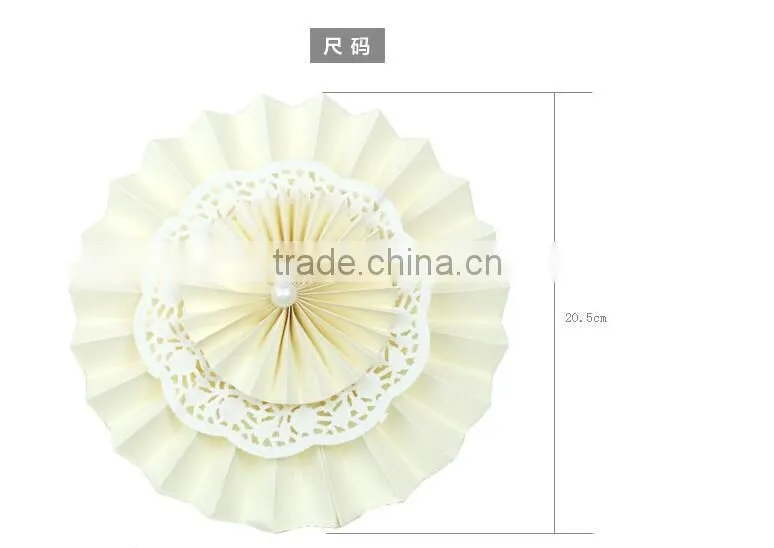 Colorful Wedding Party Decorations paper honeycomb fan wholesale