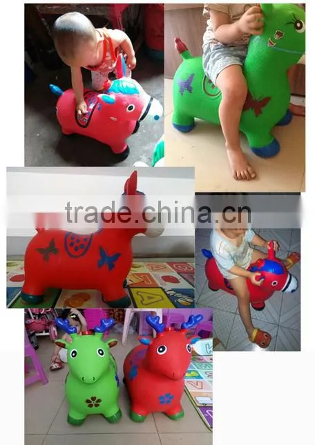 PVC Inflatable jumping animal/pony horse