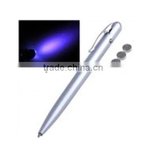 BHN009 Promotional Gifts Plastic Spy Magic UV Pen with Led UV Light
