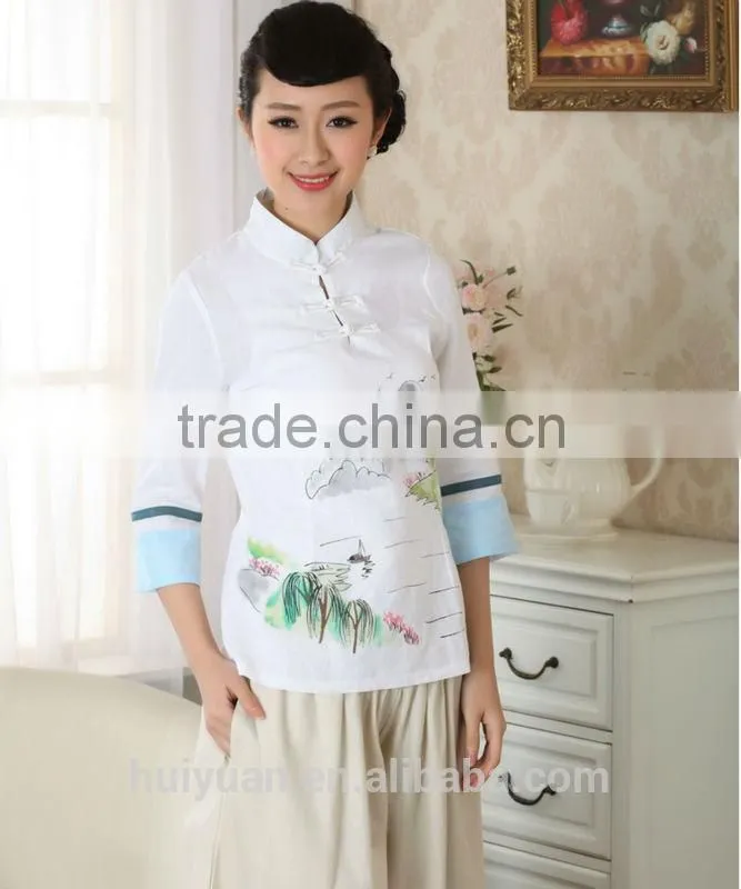 newest design hotel receptionist uniforms top + trousers