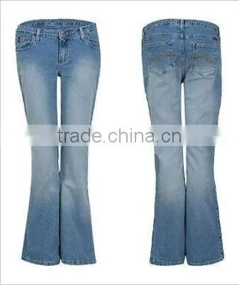 Boot-Cut Women Embroidered Jeans