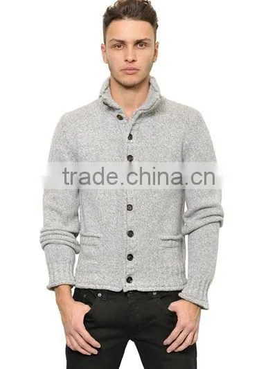 High Quality Hot Sell Man Heavy Knit Cardigan