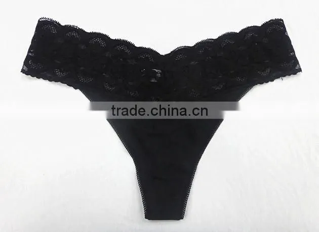 Reliable manufacturer supply sexy underwear with lace decoration