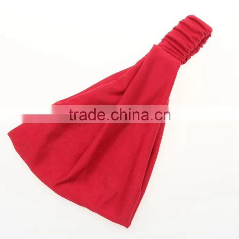 High Quality Wide Cotton Headbands ,Elastic Headband