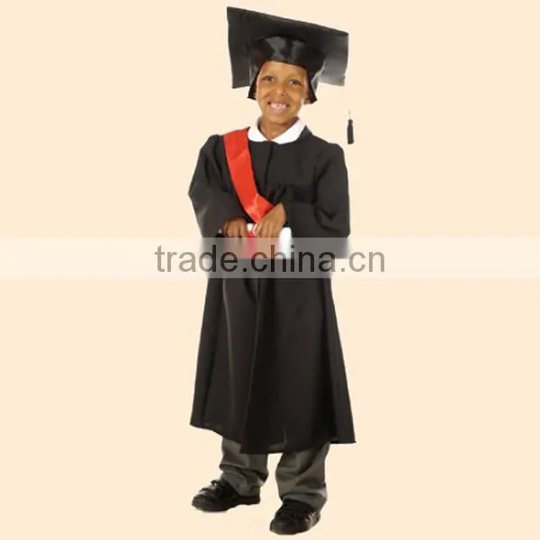 graduation gown child, children graduation gown, red kindergarten graduation gown