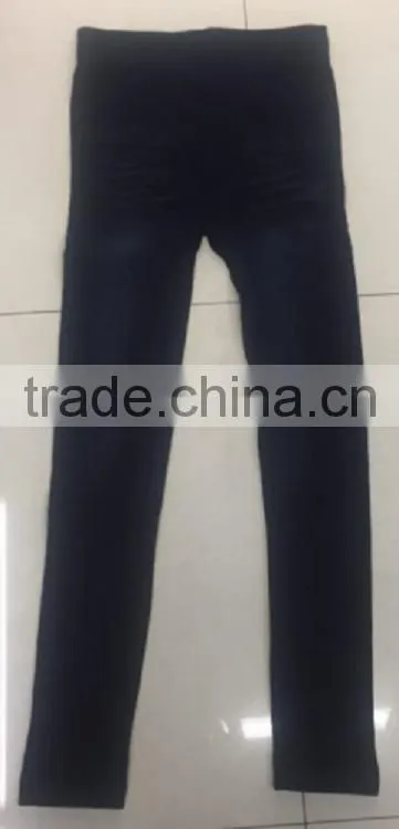 New arrival dull polish navy color fitness chino pants for women