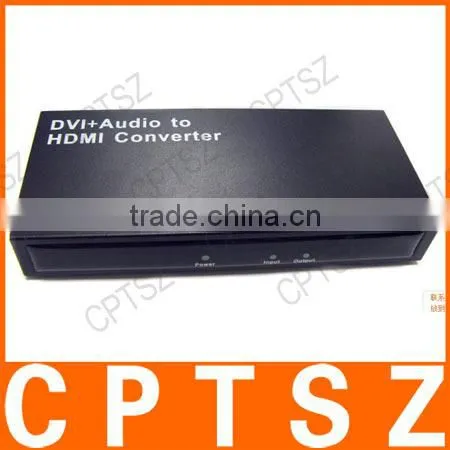 DVI + COAX/SPDIF Digital AUDIO to HDMI HD Video Converter -Black