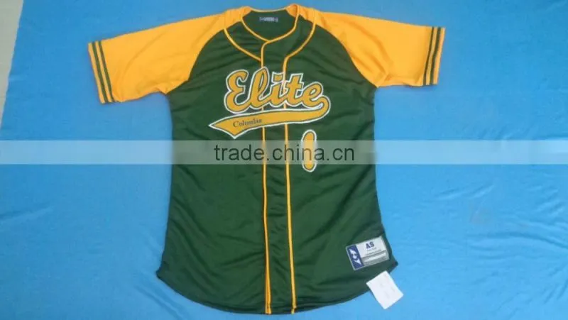 Custom Tackle Twill button down Baseball jersey