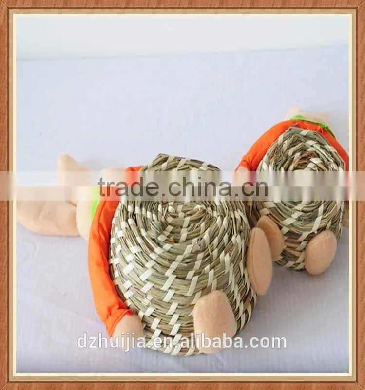 Small grass handmade Easter rabbit gift baskets