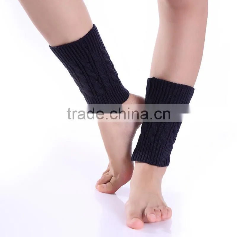 Women Winter Leg Warmers Socks Crochet Knit Boot Socks Toppers Cuffs
