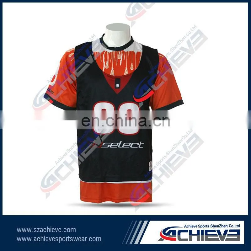 Sportswear mens designs lacrosse uniforms custom sublimation team lacrosse jerseys/shooting shirts/shorts/pinniy lacrosse gear