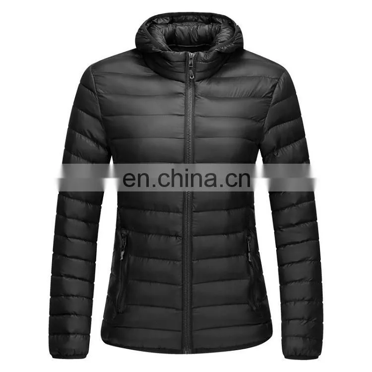 Detachable hood down jacket cotton padding coat for women