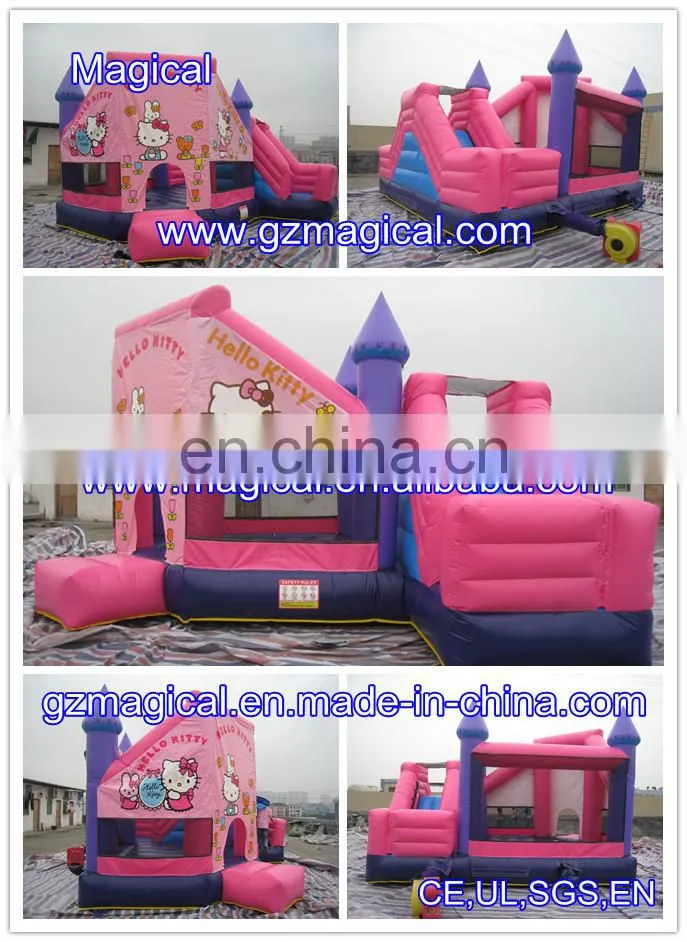 Blue mini Inflatable bouncer Combo dry slide