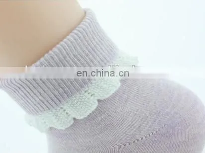 ladies stylish socks with white lace