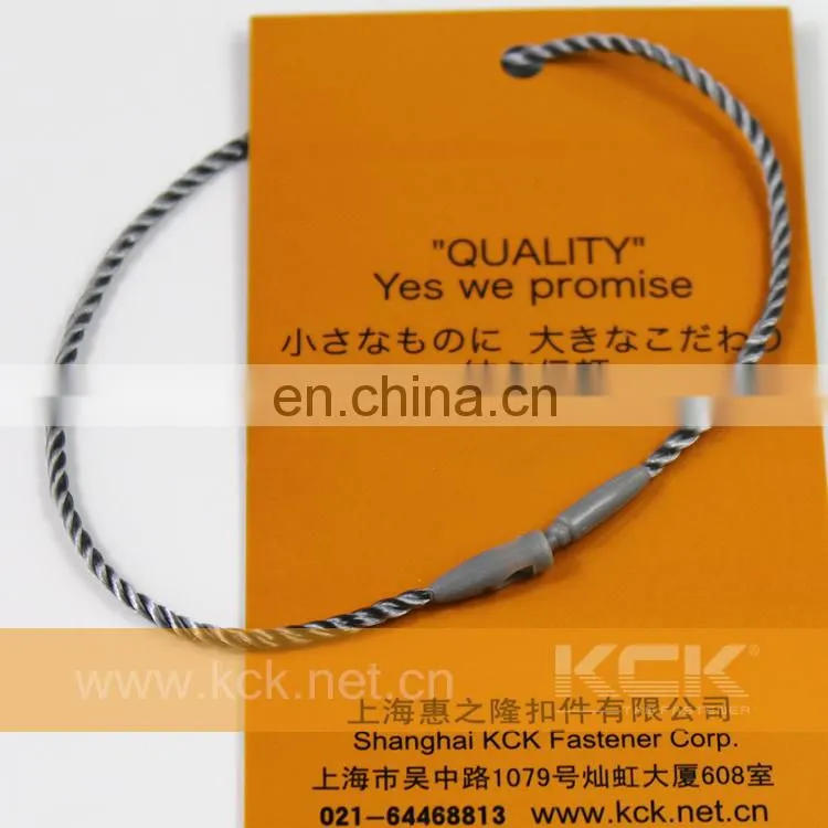 KCK hang tag plastic string 1.5mm polyester rope