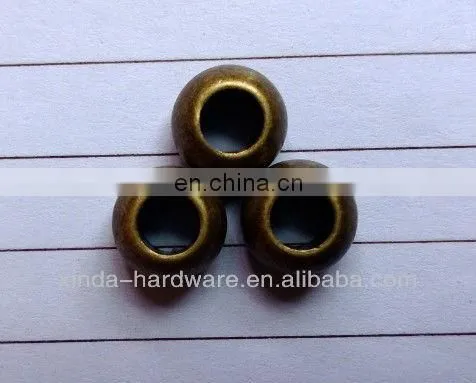 Anti silver color Alloy metal stopper metal bead for garment simple stopper
