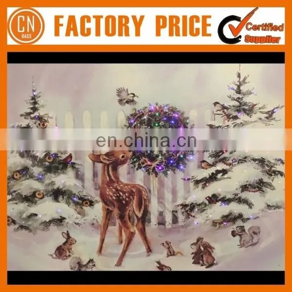 3D Customized Canvas and MDF LED Wall Murals