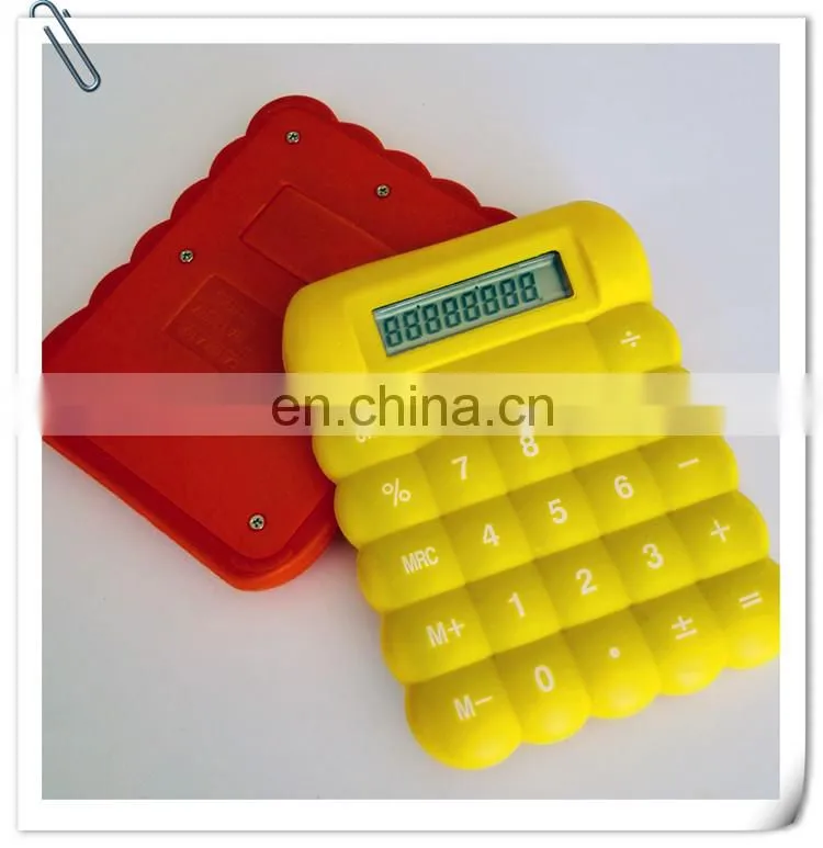 mini silicone plastic rubber smart promotion calculator
