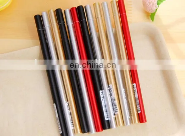 slim gold silver gel pen
